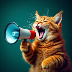 Fototapeta premium Cat Announcement