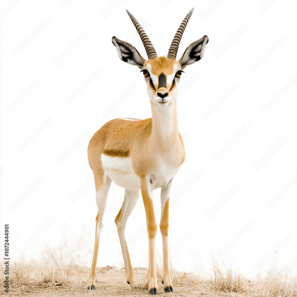 Wall mural Gazelle Isolated