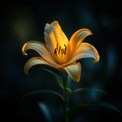Orange Lily Isolated