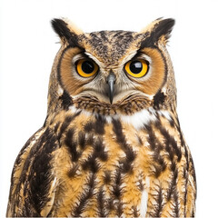 Fototapeta premium Owl Eyes Isolated