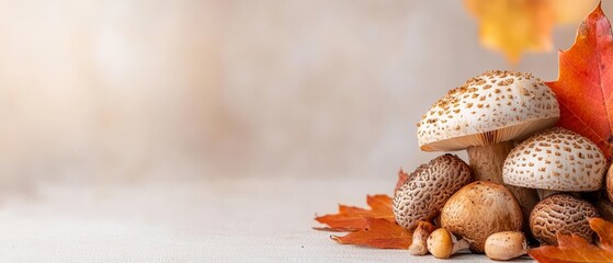 A group of mushrooms sitting on top of a table