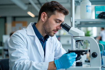 Científico trabajando en un laboratorio