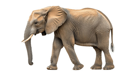 Obraz premium African elephant isolated on transparent background