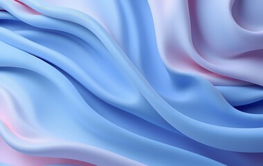 Obraz premium 3D abstract flowing waves fabric cloth background wallpaper created with generative AI