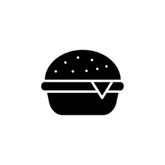 Hamburger icon black and white vector outline sign