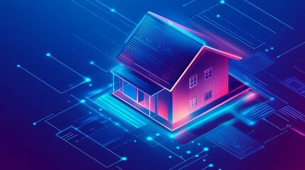 PropTech background, technologies that real estate processes more efficient, transparent, and user-friendly, 16:9