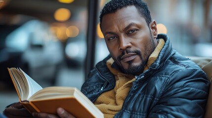 Man relaxing with a book after work, showing the importance of unwinding and dedicating time to personal interests