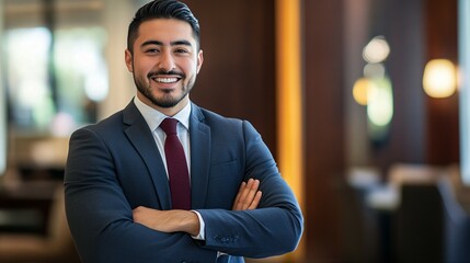 Fototapeta premium Confident Businessman in a Suit