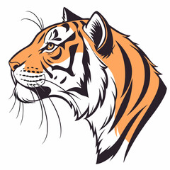 tiger head vector