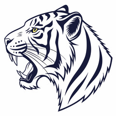 tiger head vector