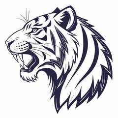 tiger head vector