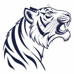 tiger head vector