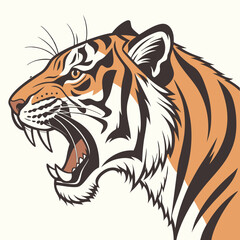 tiger head vector