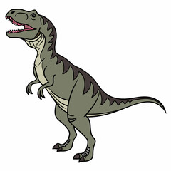 tyrannosaurus dinosaur vector illustration