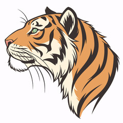 tiger head vector