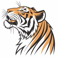 tiger head vector