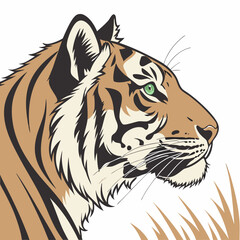 tiger head vector