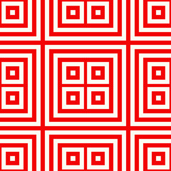 Squares background. Geometric ornament. Quadrangles backdrop. Polygons wallpaper. Checks motif. Digital paper. Textile print. Web design. Abstract image. Seamless pattern. Vector artwork.