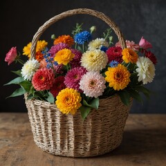 basket of flowers