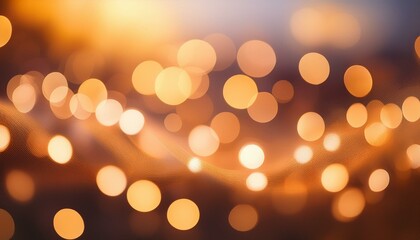 Fototapeta premium warm toned abstract bokeh light background soft focus vibrant hues blending seamlessly creating a dreamy inviting atmosphere