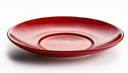 red plate isolated on white background