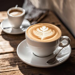 Fototapeta premium cup of coffee, cappuccino coffee