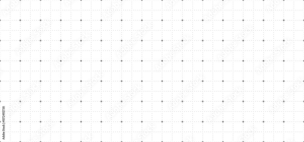Aufkleber coordinate grid background. seamless gray grid pattern with large and small dots, creating a geometr