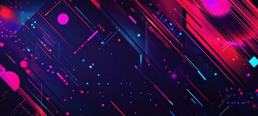 A bold, high-contrast banner for a tech startup, using a dark background