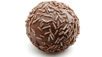 Food, Sweet, Coconut Truffle, Photo Realistic, White Background, Wallpaper, Cover and Screen for Smartphone, PC, Laptop, 9:16 and 16:9 Format