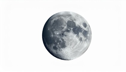 moon isolated on white background