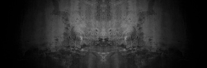 Fototapeta premium Old wall texture smeared engine oil cement dark black gray background abstract grey color design are light with white gradient background.