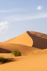 View of Sahara Desert in Morocco, Africa. The Sahara Desert is the world's largest hot desert.