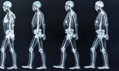 Skeleton Walking Animation - Powered by Adobe