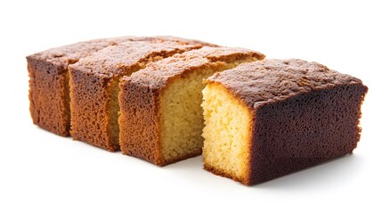 Food, Cornbread, Photo Realistic, White Background, Wallpaper, Cover and Screen for Smartphone, PC, Laptop, 9:16 and 16:9 Format