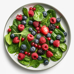 Obraz premium strawberries and blueberries