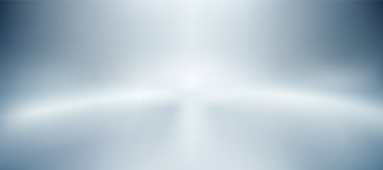 Blue white gradient abstract pattern studio background Light gives luxurious shine. Walls and floor of room sparkling, flat metal, with deep curves and dimensions. cool tone, feeling of water.