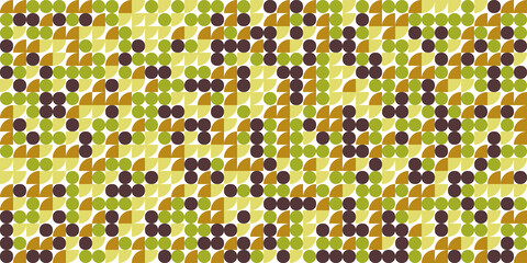 seamless pattern with green and gold. Pattern yellow green dark red color background wallpaper. vector illustration design.