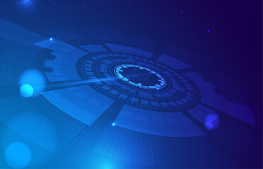 Abstract Wallpaper with a circular modern shape. Tomorrow technology.