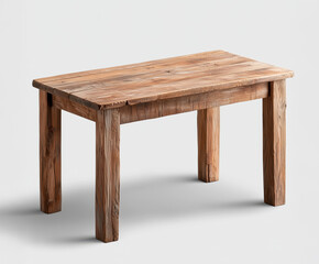 Rustic reclaimed wood farmhouse table showcasing natural imperfections and charming grain patterns