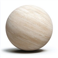 A round sandstone stone showcasing earthy tones and fine details in gentle lighting