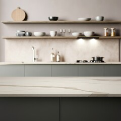 Kitchen table. Kitchen background