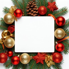 christmas background with balls