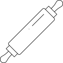 Rolling pan single vector icon