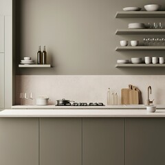 Kitchen table. Kitchen background
