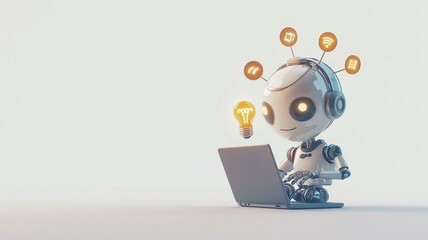 AIが知識の提供や提案をするイメージ