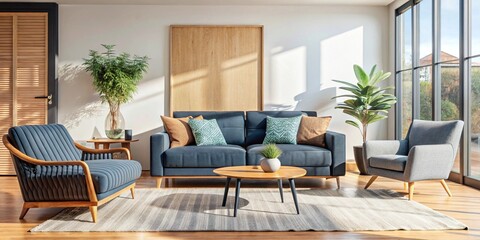 Fototapeta premium Homely cozy interior. A room for a comfortable rest.