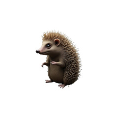 hedgehog and apple, generate, ai