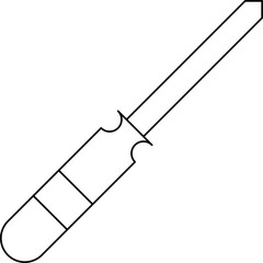Screwdriver single vector icon