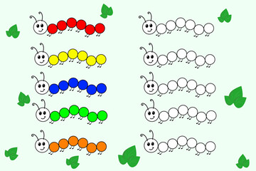 decorate caterpillars for small children