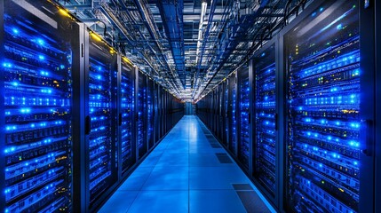 Fototapeta premium Server Racks in a Data Center